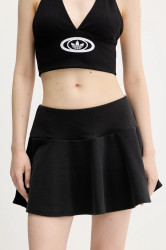 Sukně adidas Coquette černá barva, mini, áčková, JM1919