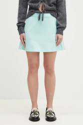 Sukně adidas Originals 3S Mini Skirt tyrkysová barva, mini, áčková, JP3653