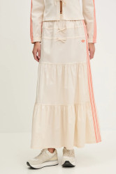 Sukně adidas Originals Skirt béžová barva, maxi, áčková, KC0768