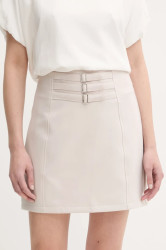Sukně Answear.LAB béžová barva, mini, pouzdrová