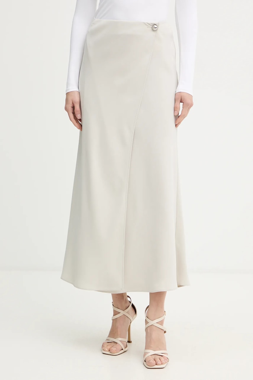 Sukně Armani Exchange béžová barva, maxi, XW001243 AF16125