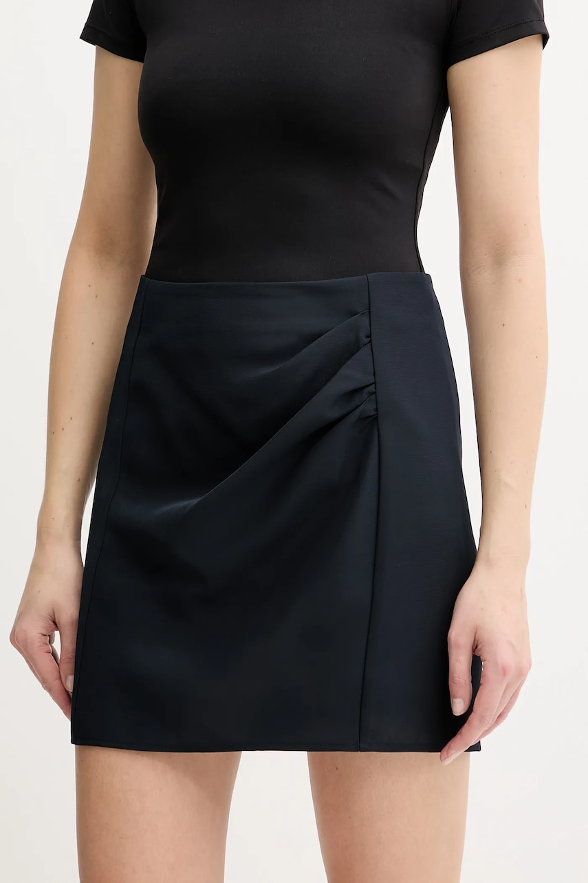 Sukně Armani Exchange tmavomodrá barva, mini, pouzdrová, XW000448 AF12750