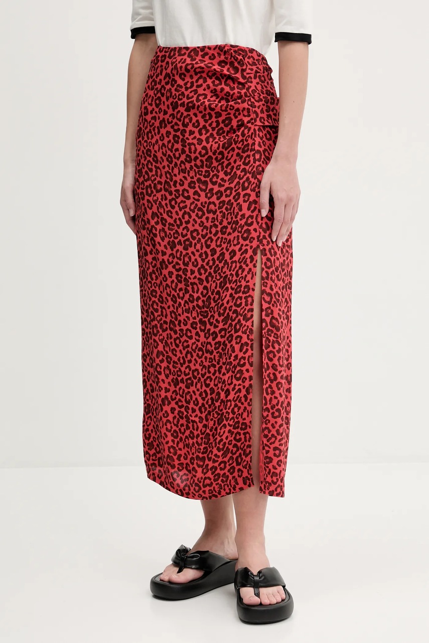 Sukně Bimba Y Lola červená barva, maxi, pouzdrová, 251BR4802.10100