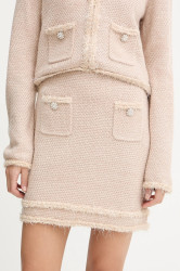 Sukně Blugirl Blumarine béžová barva, mini, áčková, RF5154.MA950