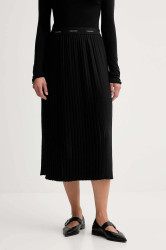 Sukně Calvin Klein černá barva, maxi, áčková, LV044D632G