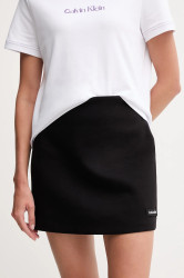 Sukně Calvin Klein Jeans černá barva, mini, áčková, LV044D221G