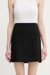 Sukně Calvin Klein Jeans černá barva, mini, pouzdrová, LV044C424G