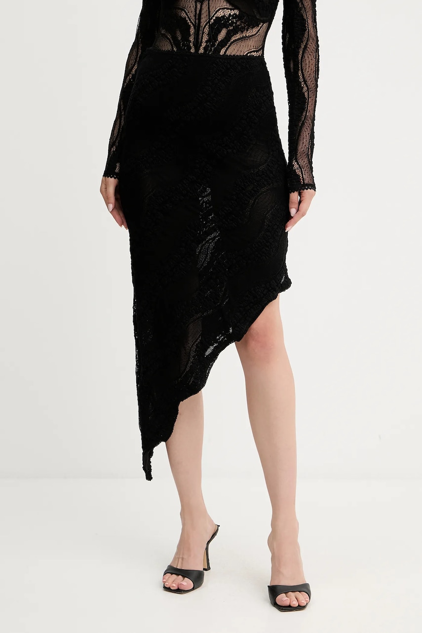 Sukně Charo Ruiz Ibiza černá barva, mini, pouzdrová, 257402