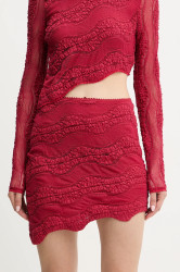 Sukně Charo Ruiz Ibiza červená barva, mini, pouzdrová, 257400
