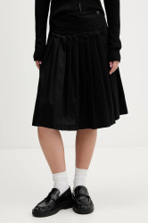 Sukně Dickies černá barva, mini, áčková, DK0A87PZ