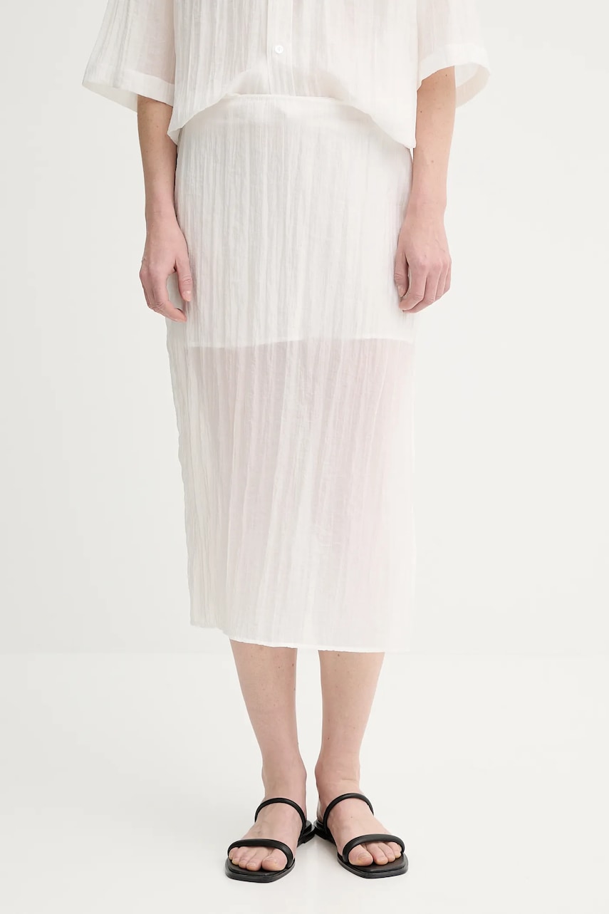 Sukně Filippa K bílá barva, midi, 31762.FK