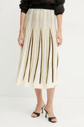 Sukně Forte Forte béžová barva, maxi, áčková, 13935 my skirt