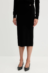 Sukně Fracomina černá barva, midi, pouzdrová, FR25WG4004K55601