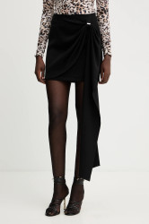 Sukně Fracomina černá barva, mini, áčková, FJ25WG1002W42901