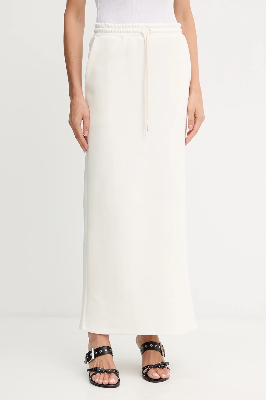 Sukně Gestuz bílá barva, maxi, 10910115