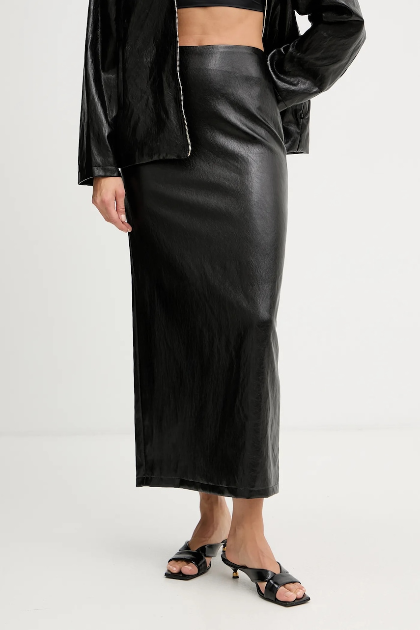 Sukně Haveone černá barva, maxi, GMA-P028