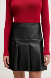 Sukně HUGO Renore-1 černá barva, mini, áčková, 50550980