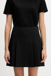 Sukně HUGO Roballo černá barva, mini, áčková, 50555984