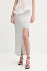 Sukně IRO šedá barva, maxi, WM31RANNY