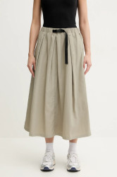 Sukně Jack Wolfskin Tihama zelená barva, midi, áčková, A63894