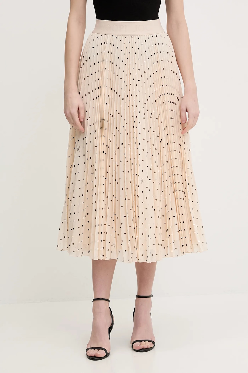Sukně Joop! béžová barva, maxi, áčková, 30100095