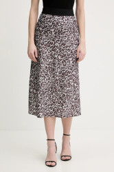 Sukně Joop! hnědá barva, midi, áčková, 30100089