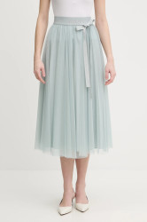 Sukně Joop! tyrkysová barva, midi, áčková, 30100212