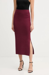 Sukně Joseph Ribkoff vínová barva, maxi, pouzdrová, 243967F25