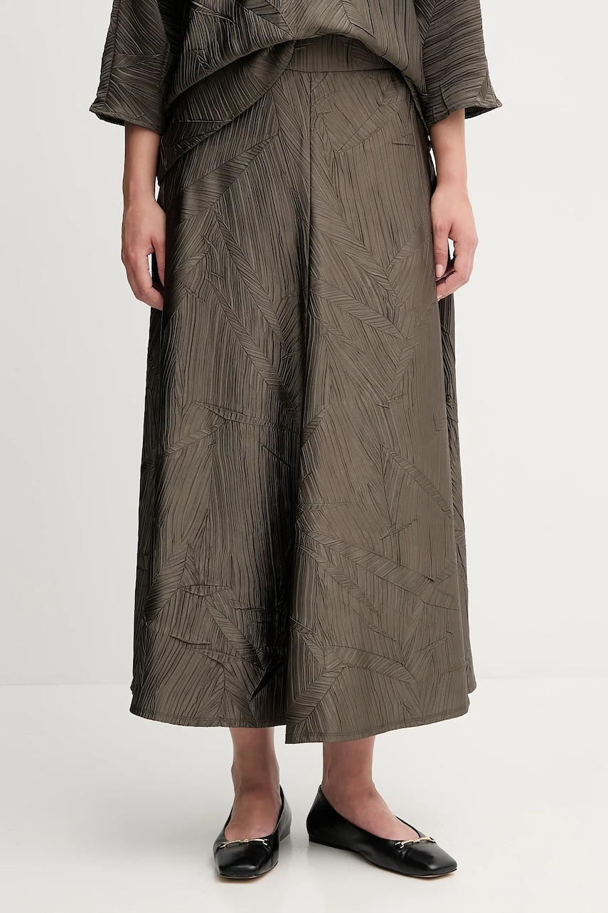 Sukně Joseph Ribkoff zelená barva, maxi, áčková, 253248