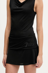 Sukně Juicy Couture černá barva, mini, áčková, JCWGS126303
