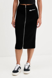 Sukně Karl Lagerfeld Jeans černá barva, midi, pouzdrová, A4W12005