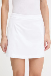Sukně Lacoste bílá barva, mini, áčková, JF8571