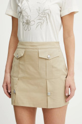 Sukně Liu Jo béžová barva, mini, WA5265.T4277