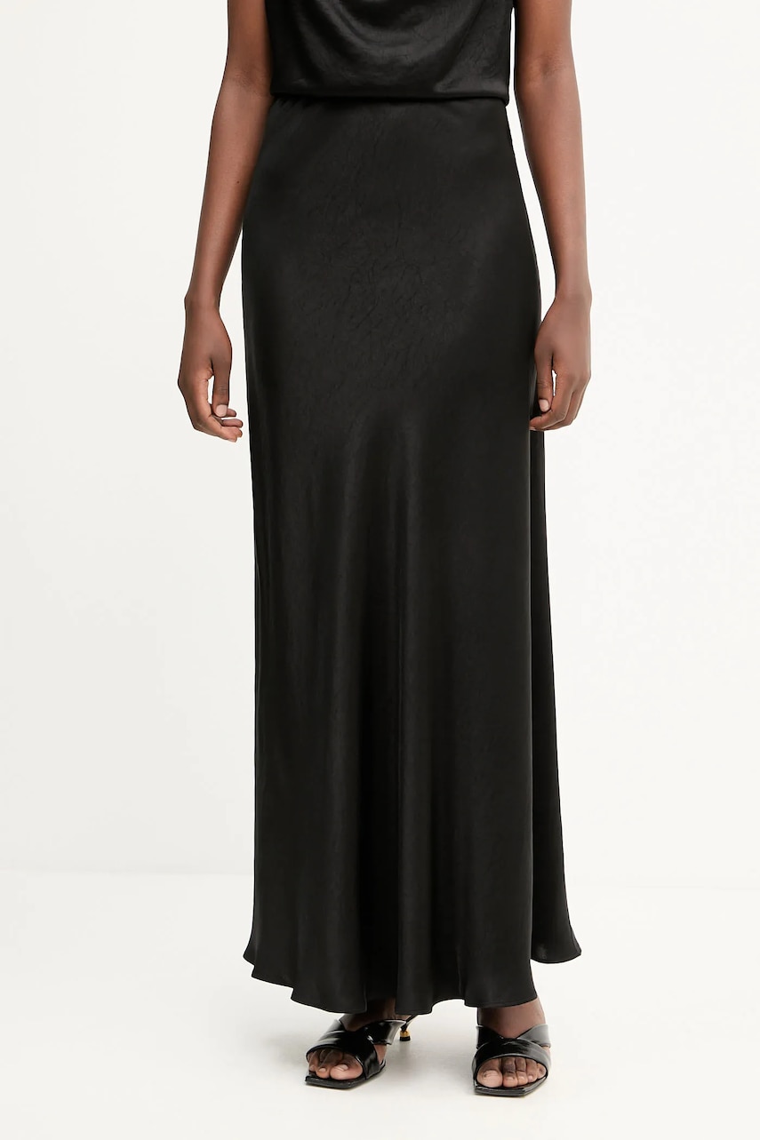 Sukně Liviana Conti černá barva, maxi, áčková, F5WS86