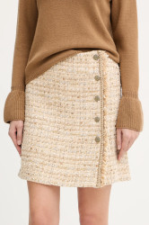 Sukně Luisa Spagnoli béžová barva, mini, áčková, 542721