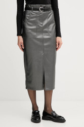 Sukně Marc Aurel šedá barva, midi, pouzdrová, 2333-2020-92699