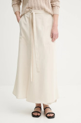 Sukně Marc O'Polo béžová barva, midi, áčková, 504122420059