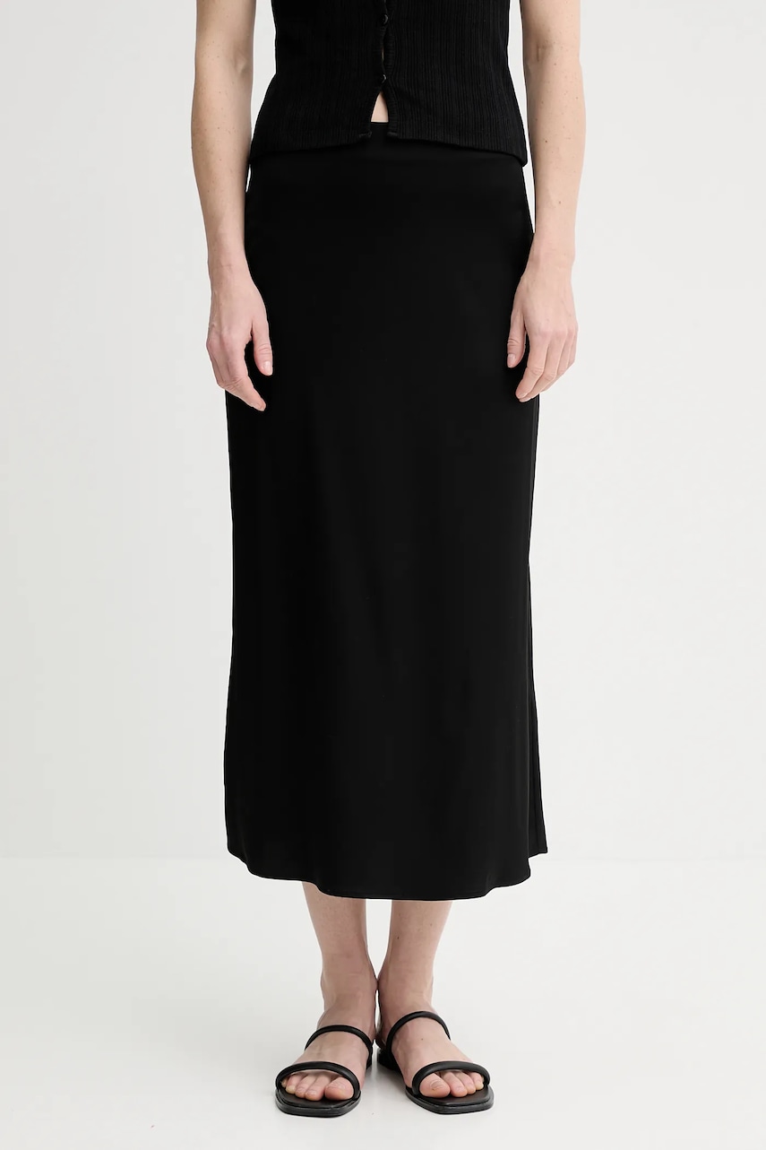 Sukně Marc O'Polo černá barva, midi, 503085420041