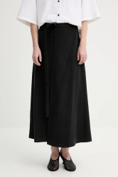 Sukně Marc O'Polo černá barva, midi, áčková, 504122420059