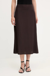 Sukně Marc O'Polo hnědá barva, midi, áčková, 508116920109