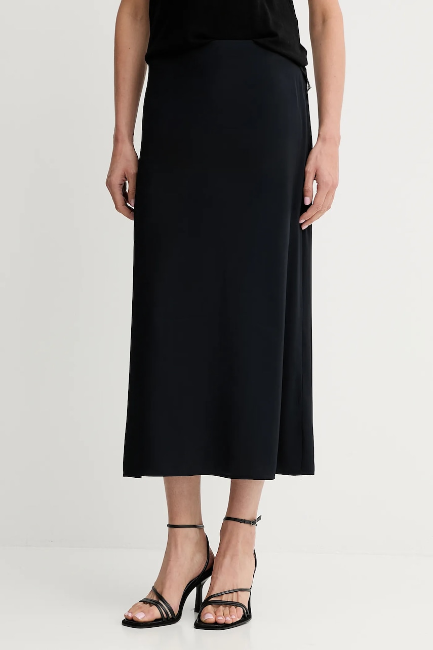 Sukně Marc O'Polo tmavomodrá barva, midi, áčková, 508116920109