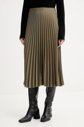 Sukně Marc O'Polo zelená barva, midi, áčková, 5000007059