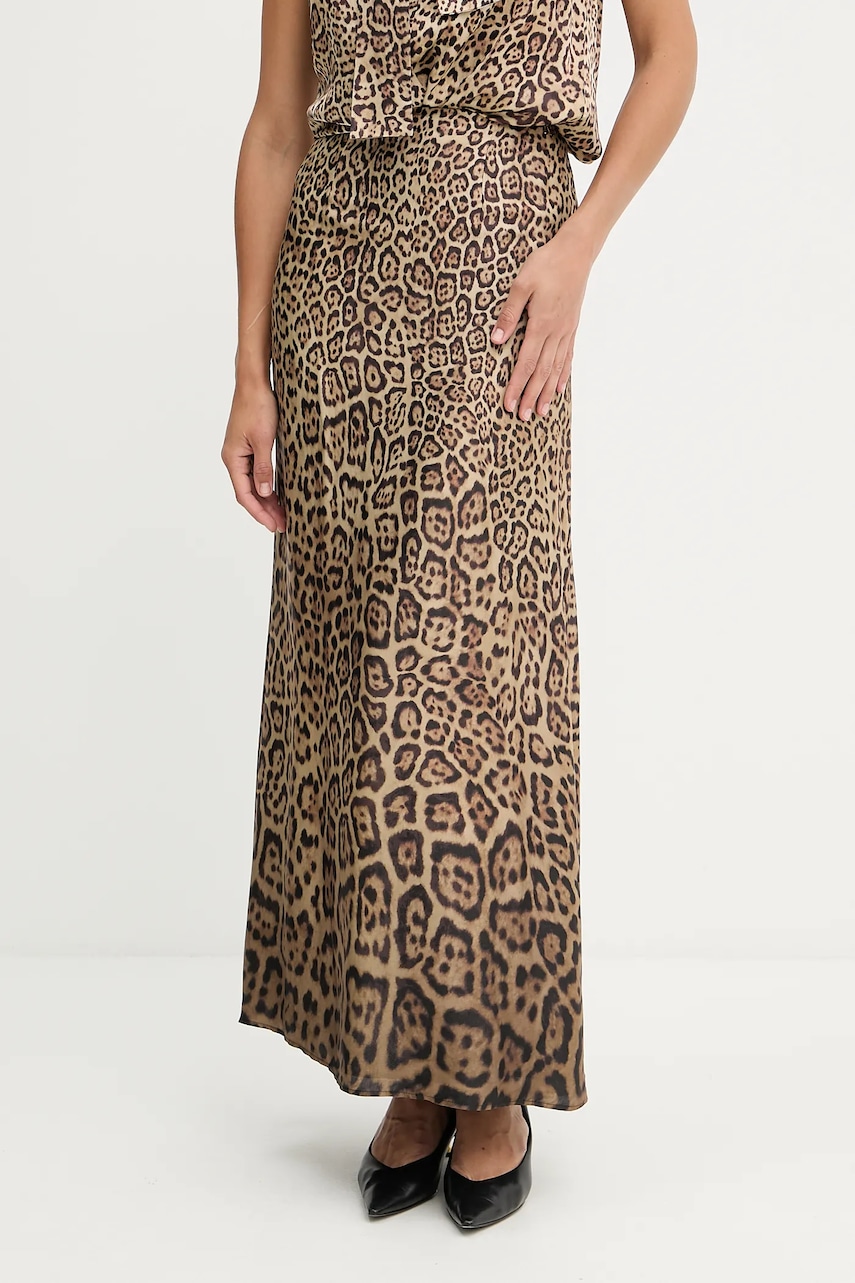 Sukně Marciano by Guess ALANIS hnědá barva, midi, 5YGD22 7298A