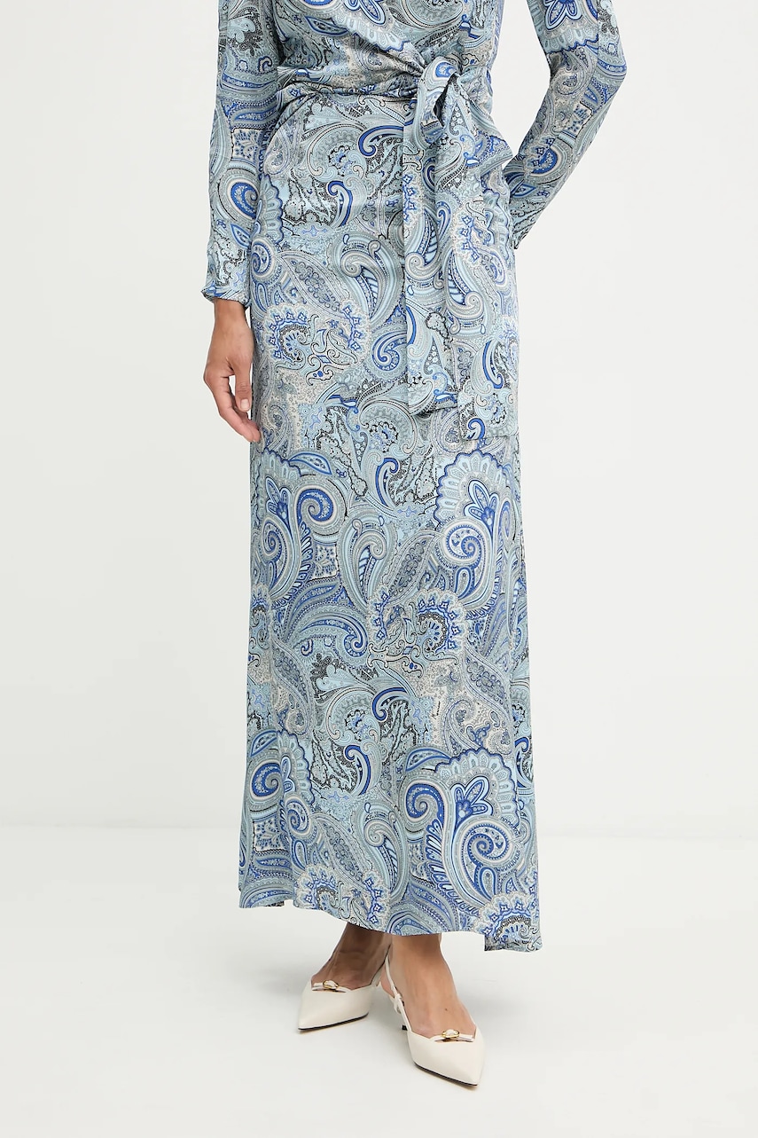 Sukně Marciano by Guess ALANIS modrá barva, midi, 5YGD22 7298A