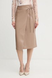 Sukně Marciano by Guess GLADYS béžová barva, midi, pouzdrová, 5BGD07 7389A