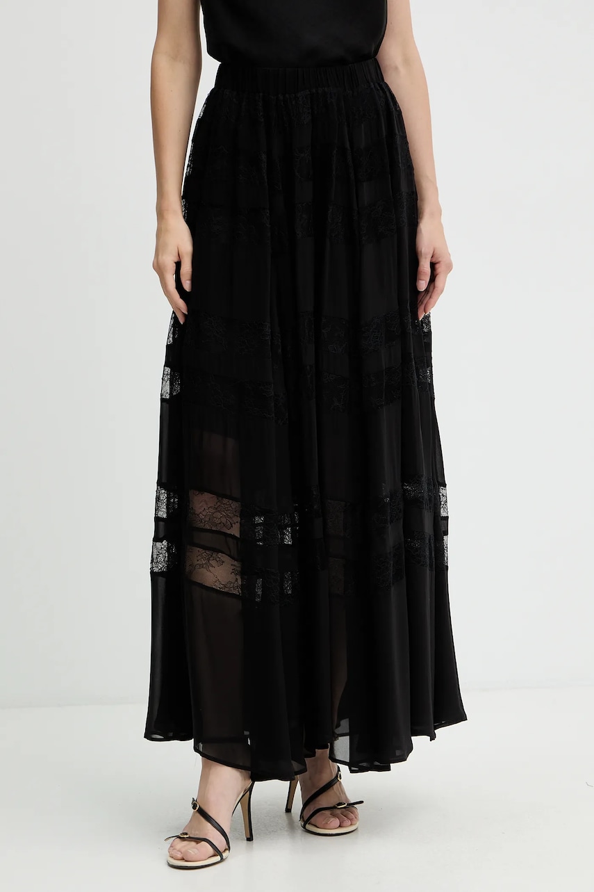 Sukně Marella černá barva, maxi, áčková, 2523106082200