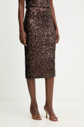 Sukně Marella hnědá barva, midi, 2523776011200