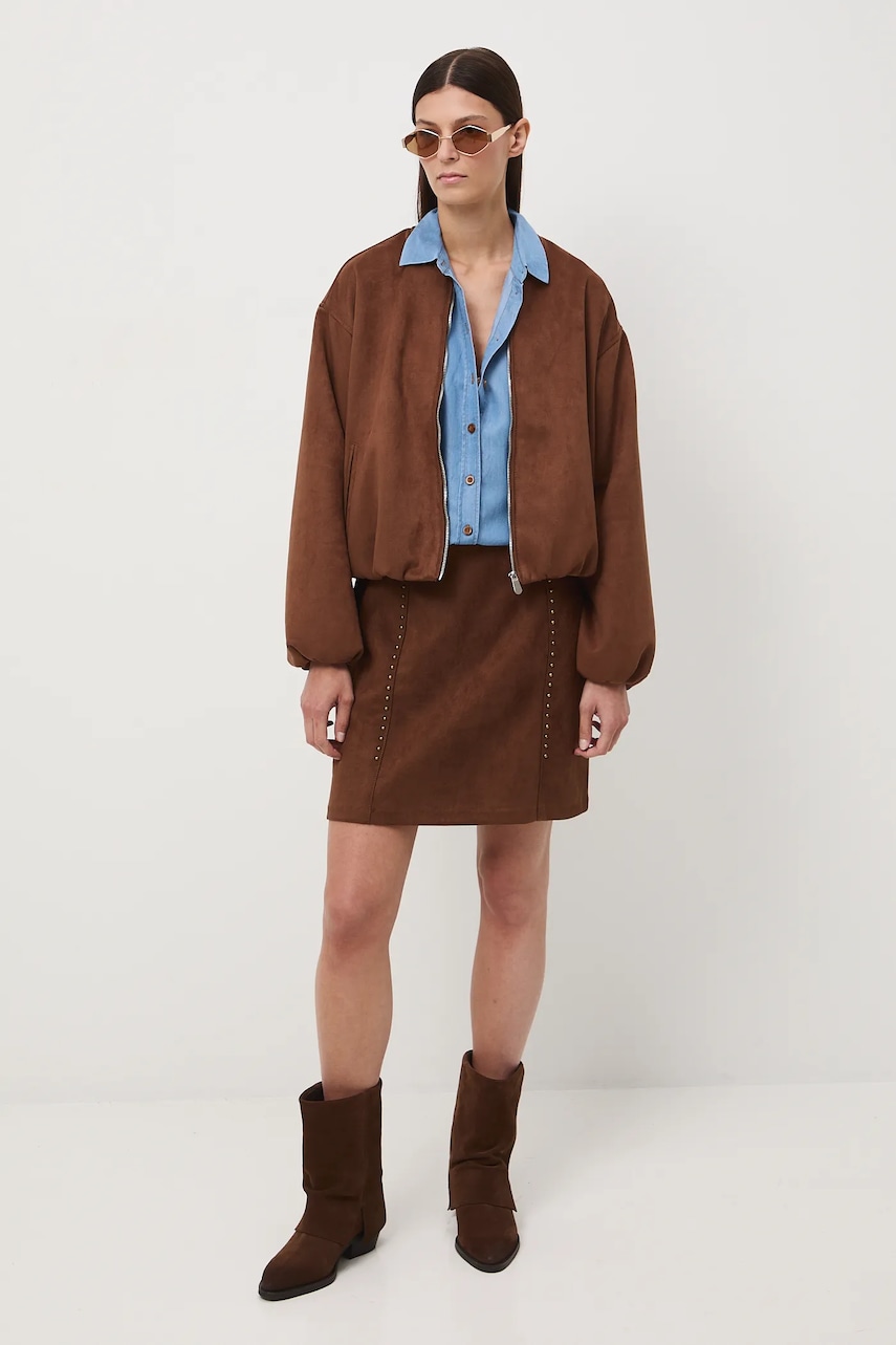 Sukně Medicine béžová barva, mini