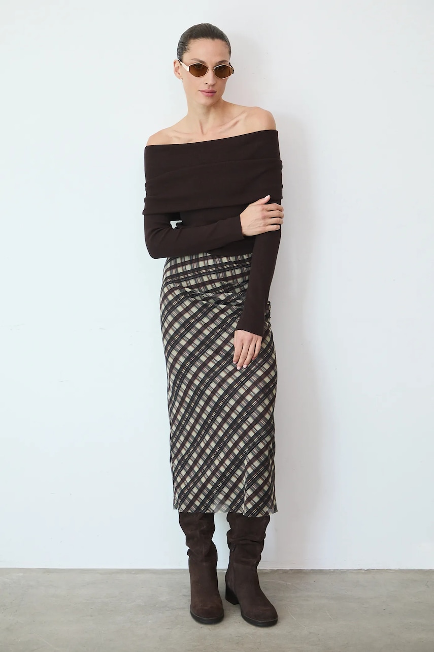 Sukně Medicine béžová barva