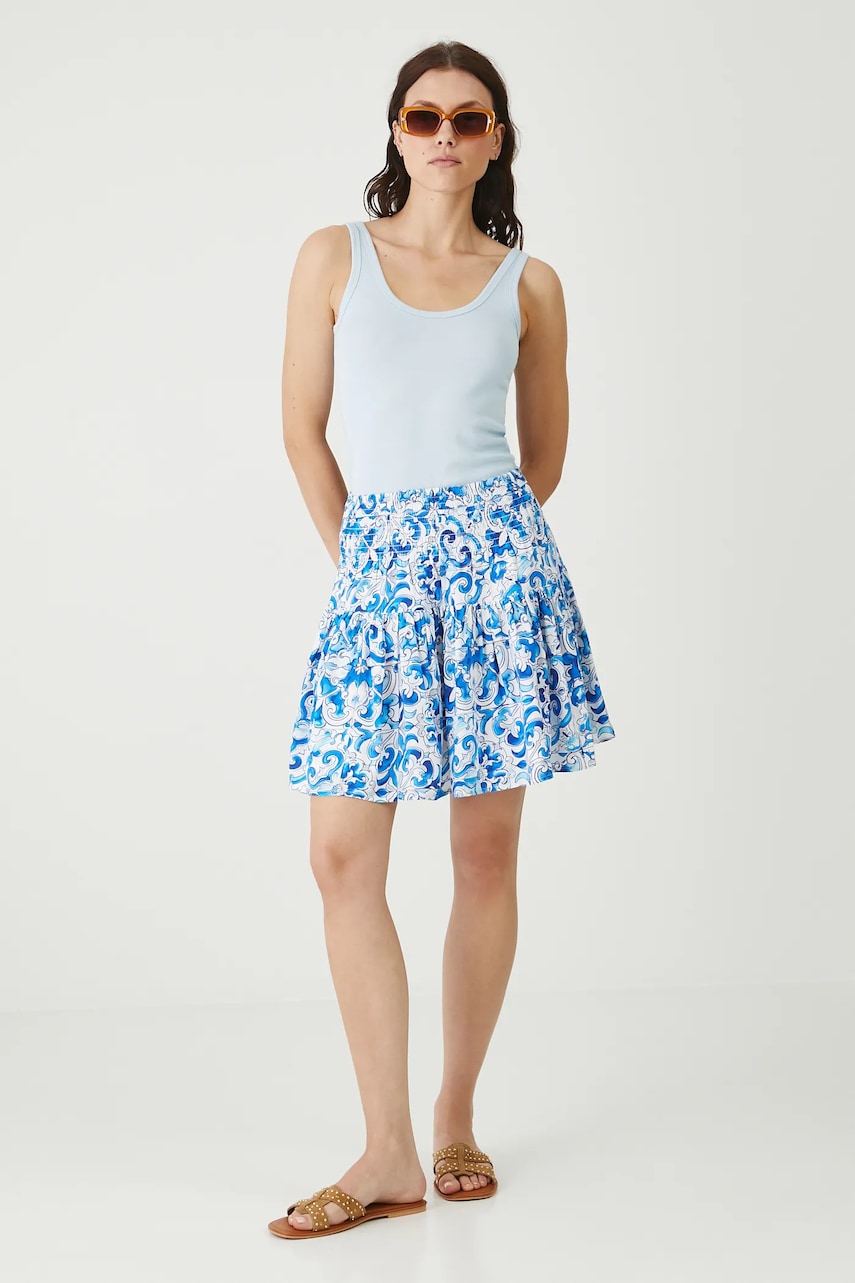 Sukně Medicine bílá barva, mini, áčková